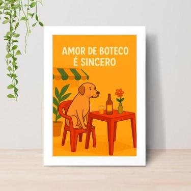 Imagem de Quadro Brasilidades Arte Brasileira A4 C/ Moldura e Vidro 02 Cor: Bran