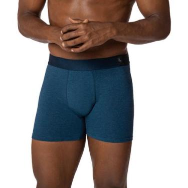 Imagem de Cueca Lupo Boxer Algodão com Elastano 784-073, Azul jeans, G