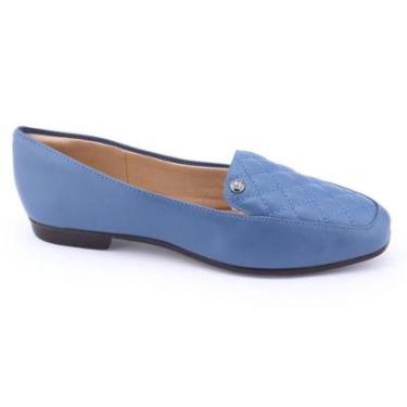 Imagem de Sapatilha feminina Light Gel 565-5318 matelassê azul-Feminino