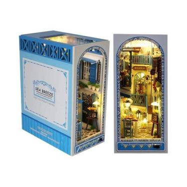 Imagem de Estante De Livros Em Miniatura De Madeira DIY Para Casa De Bonecas, De