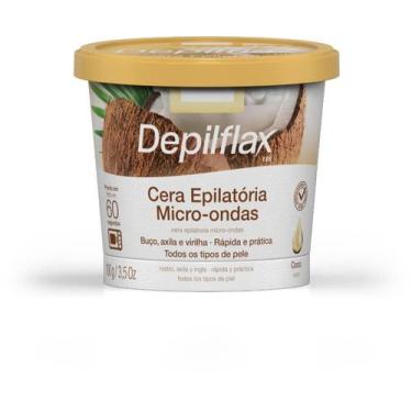 Imagem de Cera quente Micro-ondas depilatório Coco 100g Depilflax