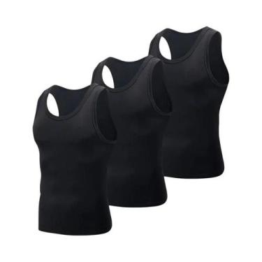 Imagem de Camiseta Regata Masculina Preta E Branca, Confortável Para O Dia a Dia