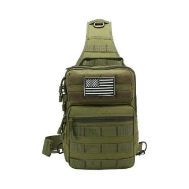 Imagem de Mochila Tática MOLLE Militar De Ombro Estilo Sling Para EDC E Assalto 