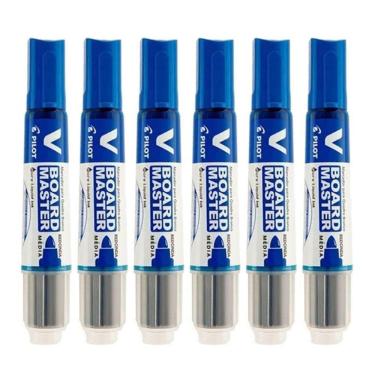 Imagem de Pincel Para Quadro Branco Recarregável Board Master Azul 6 Unidades - Pilot