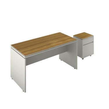 Imagem de Conjunto Liverpool Mesa Para Escritório e Gaveteiro  Organizador Com Rodízio- Vianossa