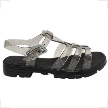 Imagem de Sandalia Infantil Menina Tratorada Moderna Macia Leve Ultraconfortavel