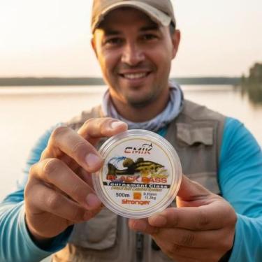 Imagem de Linha de Pesca 0,35mm 500m Monofilamento Baixa Memória Pesqueiro Alta 