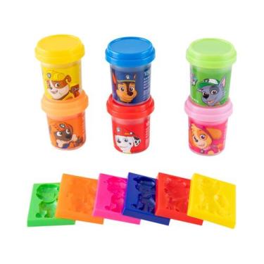 Imagem de Massa de modelar kit c/6 potes patrulha canina sunny - Sunny Brinquedo