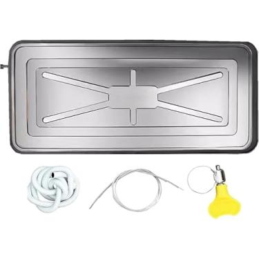 Imagem de Bandeja de condensado de aço inoxidável para ar condicionado, bandeja de drenagem e recuperação para unidades externas, coletor de água com bloco de drenagem, 8438cm