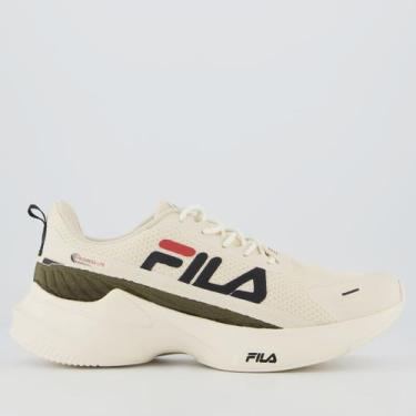 Imagem de Tenis Fila Progress Lite Off-White e Verde, 40