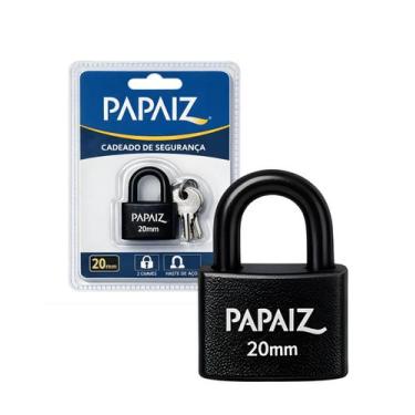 Imagem de 2 Cadeado 20mm Papaiz Preto