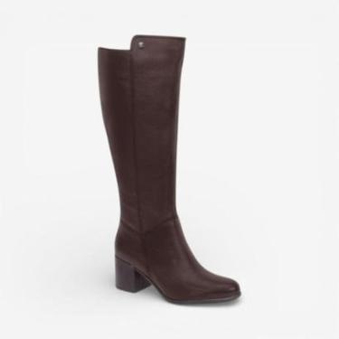 Imagem de Bota Cano Longo Couro Marrom 346903-Feminino