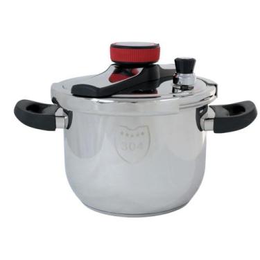 Imagem de Panela De Pressão De Aço Inoxidável Com Tampa Easy Lock 6 Litros - 304