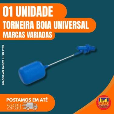 Imagem de Torneira Bóia Universal P/ Caixa D'água 1/2 E 3/4 Rosca Ext. - valepla