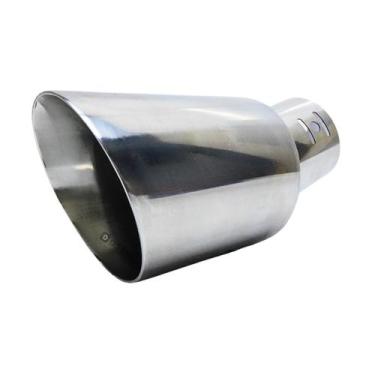 Imagem de Ponteira Escapamento Universal Ponta Reta Aço Inox Adaptação - DSTAL