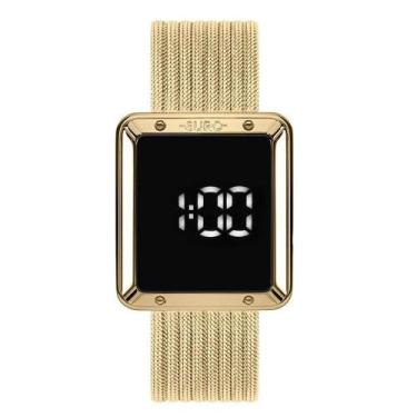 Imagem de Relógio Euro Lexington Dourado Feminino Elegante Digital Luxo Touch Fa