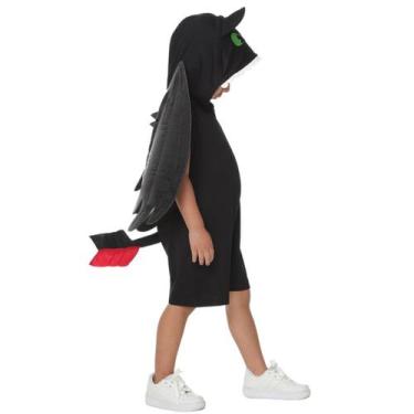 Imagem de Fantasia Macaquinho Dragão Banguela Luxo + Asas - Quimera Kids, 8