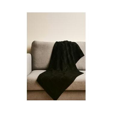 Imagem de Manta Tricot Luxo Preto