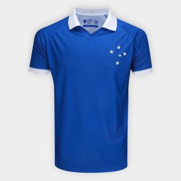 Imagem de Camisa Polo Cruzeiro 2025 Masculina, Azul, EGG