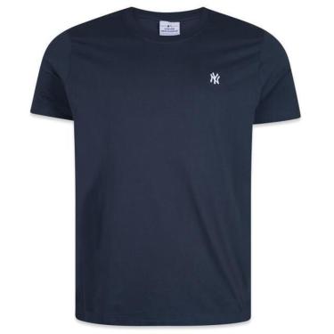 Imagem de Camiseta New Era New York Yankees Mini Logo Bordado Marrom-Masculino