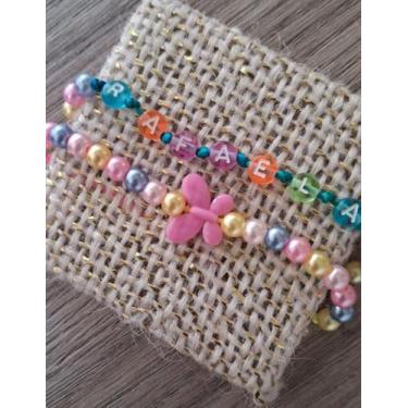 Imagem de Kit 2 pulseiras miçanga feminina tamanho adulto - Ranny