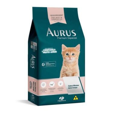Imagem de Ração Aurus Gato Filhote 10,1Kg - Frango e Arroz - Raguife Rações