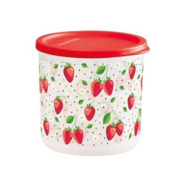 Imagem de TUPPERWARE POTE REFRI LINE REDONDO MORANGO LINHA GELADEIRA, ORGANIZAÇÃ