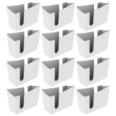 Imagem de Kit 12 Porta Guardanapos de Mesa Organizador Trio Crippa Branco Restaurante Lanchonete