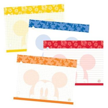 Imagem de Refil para porta fichas do mickey - 80 folhas - DAC