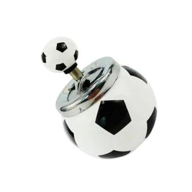 Imagem de Cinzeiro Decorativo com Tampa Formato de Bola 9x13 Yins home