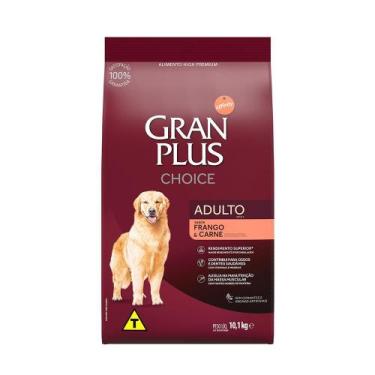 Imagem de Ração Granplus Choice Frango & Carne Cães Adultos 10,1kg - Brf