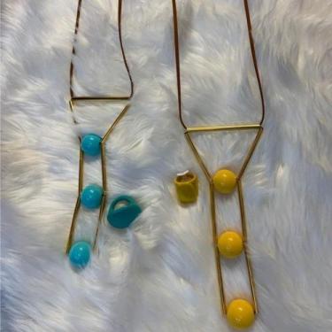 Imagem de Conjunto Colar e Anel Trend - Migalocca, Azul