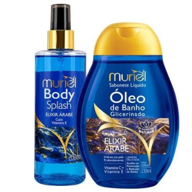 Imagem de Kit Muriel Elixir Árabe: Body Splash 200ml e Óleo de Banho 230ml