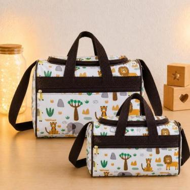 Imagem de Kit 2 Bolsas Maternidade Bebe Várias Cores Menina/Menino Cor:Laranja -