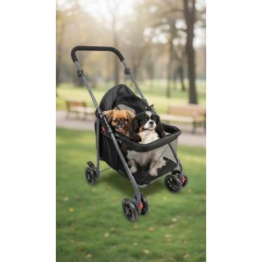 Imagem de Carrinho de Passeio Pet Dobrável Suporta até 15kg - Congratulations St