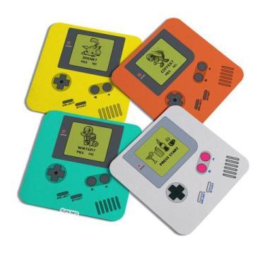 Imagem de Porta copos Gamer - Game CoasterBoy com 4 peças - JPS INFO