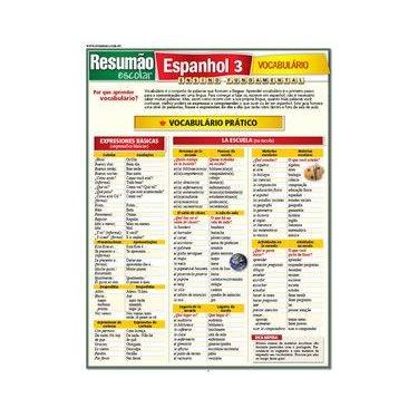 Imagem de Espanhol 3 Vocabulário - Resumão