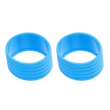 Imagem de Fancyes 2pcs Raquete de Tênis de Badminton Alça Fixe Anel de Proteção Banda Overgrip - Azul