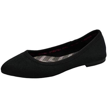 Imagem de Skechers Women's Cleo-Wham Black Ballet Flats 6 W US