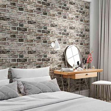 Imagem de Defacile Papel de Parede Adesivo Tijolo Rústico 3m x 60cm