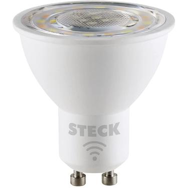 Imagem de Lâmpada Led Spot Dicroica Decorativa Smarteck Wi-Fi Biv. RGB Cod. SMAL3US1 – Steck