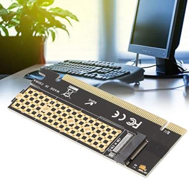 Imagem de Placa de expansão SSD, PCI-E X16 M.2 Key M, cartão adaptador PCIe para conversão de SSD M.2 NVMe de 80, 60, 42 e 30 mm, conversão de SSD NVMe de mesa, cartão PCIe SSD
