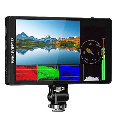 Imagem de FEELWORLD F7 PRO 7 polegadas tela sensível ao toque DSLR monitor de campo de câmera com 3D Lut HDR Waveform F970 Kit de instalação de energia externa 1920x1200 4K 60Hz saída HDMI 8,4V