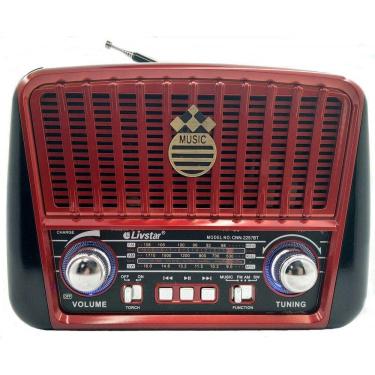 Imagem de Radio Retro Portátil Bluetooth Recarregável Com Alça 2257