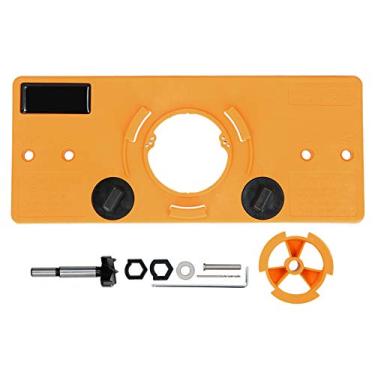 Imagem de guia de perfuração para montagem de porta DIY ferramentas para carpinteiro para madeira,Localizador de orifício de dobradiça, ferramenta de montagem de dobradiça escondida de 35 mm