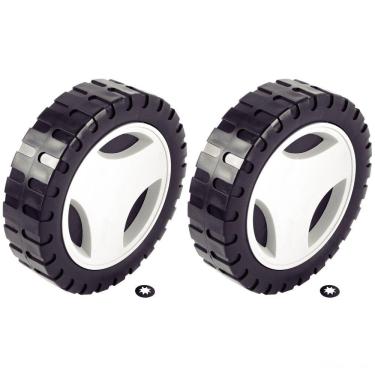 Imagem de Roda Maior Ø 170 mm e Calota Plástica Tramontina (2 un.) para Cortador de Grama CE35P Tramontina