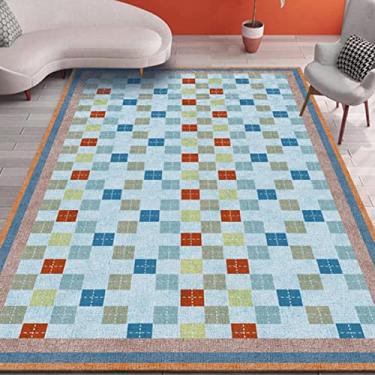 Imagem de Tapetes de área grande para decoração de interiores para meninos e meninas, quarto de crianças, tapete de chão antiderrapante de fibra de poliéster, tapete de ioga, sofá de veludo de cristal sem pelos para sala de estar