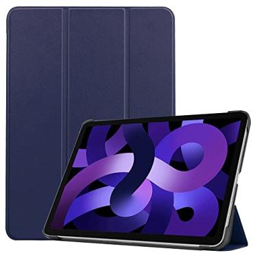 Imagem de Kepuch Custer Capas para iPad Air 11 2025 2024 / iPad Air 5 10.9 2022 / iPad Air 4 10.9 2020 / iPad Pro 11 2018,Couro-PU Bolsas Estojos - Azul