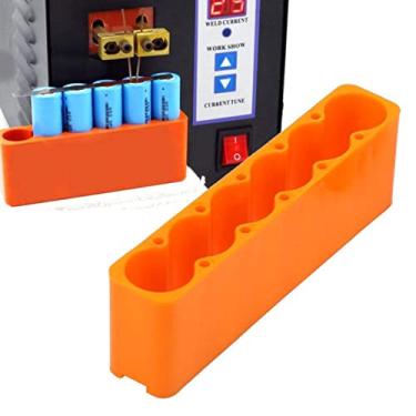 Imagem de Fafeicy 2 peças braçadeira de bateria ajustável suporte de fixação de plástico para soldagem a ponto de pacote industrial (6 seções)