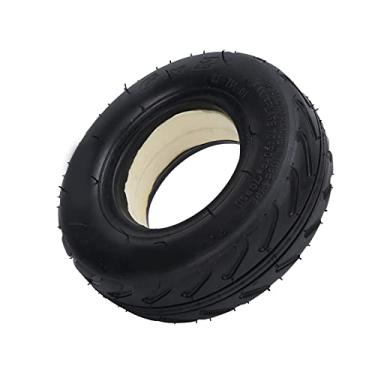 Imagem de Hilitand Pneu sólido, pneu sólido 6x2 alargado de borracha durável de substituição de pneu para scooters quadriciclos off-road ATVs